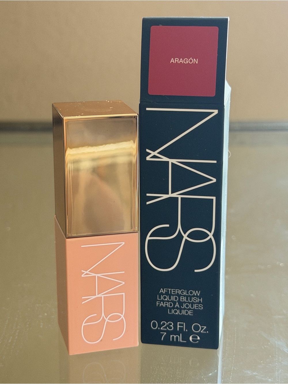 NARS Afterglow Liquid Blush — Aragón Peachy Pink